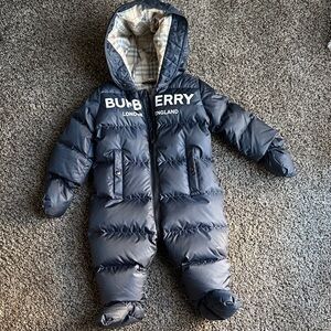 Burberry Dark Blue Infant Snowsuit
